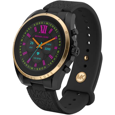 michael kors access bradshaw smartwatch schwarz|michael kors uhren damen smartwatch.